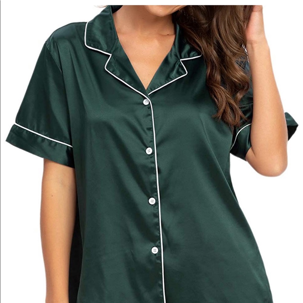 Silk-like pajama set! Brand new